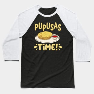 Pupusas Time Baseball T-Shirt